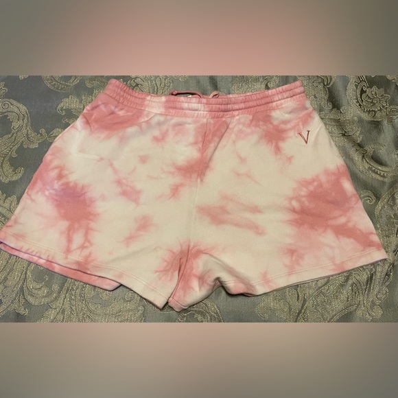 NEW Victoria's Secret Stretch Fleece Track Short
Pink Tie Dye - Picture 3 of 7